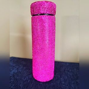 Hot Pink Sparkling Water Bottle
